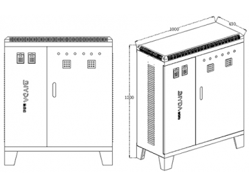 Fonte de alimentação para o aquecimento por indução 80-160 Kw (Em pé)