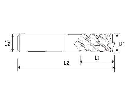 Broca de carboneto EMB03 (4 estrias)