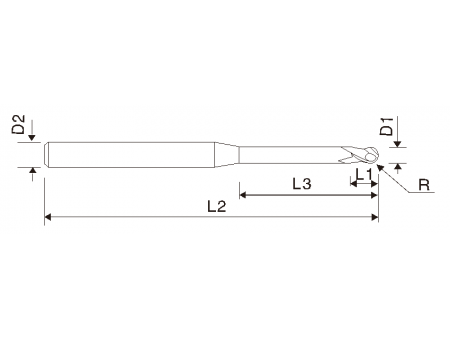 Fresa micro cónica EMC12 X5070 (estria dupla)