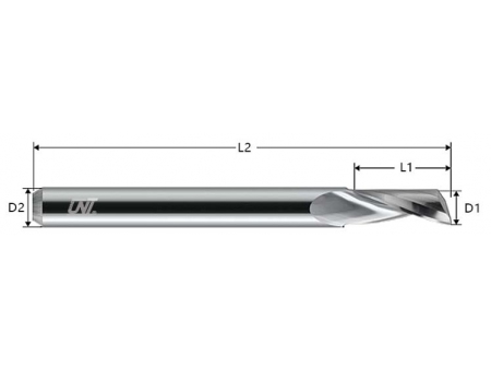 Fresa de carboneto, broca de corte espiral de carboneto EMS.01