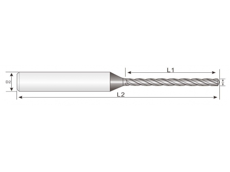 Broca de carboneto sólido 3.0mm/3.175mm, EMH16, EMH17