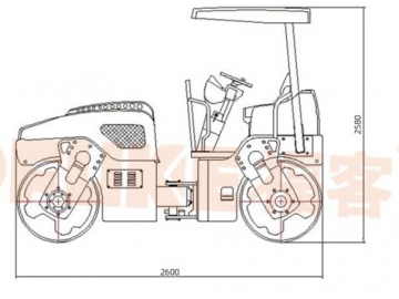 Compactador Vibratório em Tandem, FK-203T