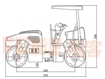 Compactador Vibratório em Tandem, FK-206T