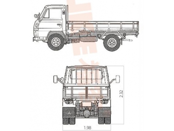 Carrinha caixa aberta, FK6-50T