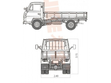 Carrinha caixa aberta, FK6-80T