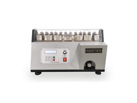 Equipamento para determinação da resistência à flexão  (ensaio para cabedal do calçado em couro)