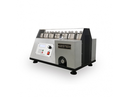 Equipamento para determinação da resistência à flexão  (ensaio para cabedal do calçado em couro)