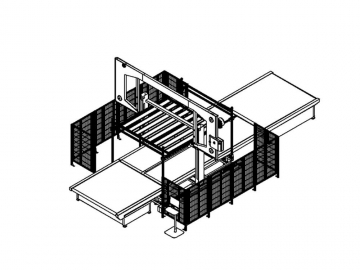 Linha de corte de espuma CNC horizontal por contorno GHL4