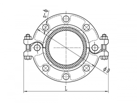 Flange ranhurado ANSI 125/150