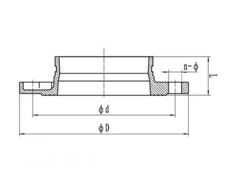 Adaptador de flange ranhurado ANSI 125/150