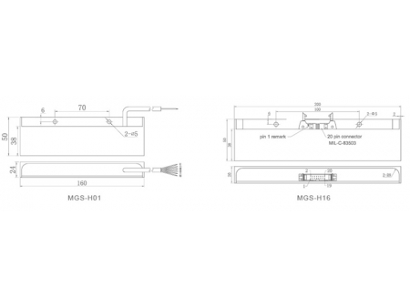 Sensor de guia magnético MGS-H01/H16