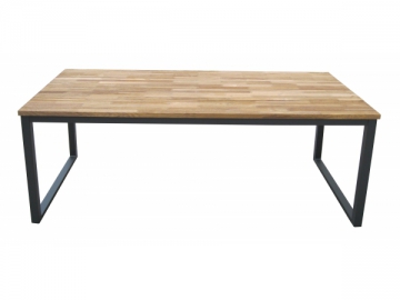 Mesa rectangular de teca para pátio