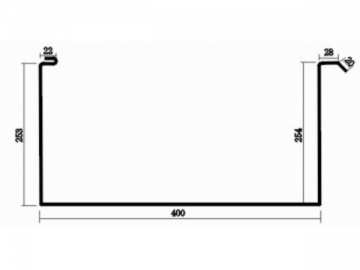 Máquina para fabricar telha curva de aço Qspan CS-1000-400