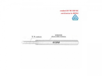 Fio trançado com isolamento de borracha de silicone N2GFAF/SIF