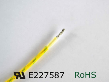 Cabo trançado isolado de fibra de vidro em silicone UL3122