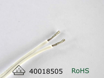 Cabo elétrico duplo com revestimento de silicone VDE