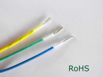 Cabo trançado isolado de fibra de vidro em silicone AGRP