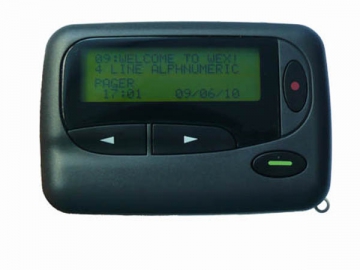 Pager alfanumérico de 4 linhas  W2004F