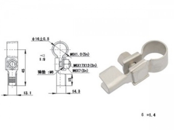 Garras de Bateria e Terminais de Bateria