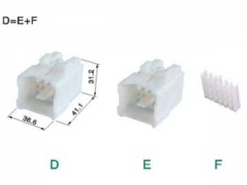 Conector de Cablagem Automóvel com Clip