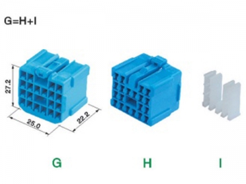 Conector de Cablagem Automóvel com Clip