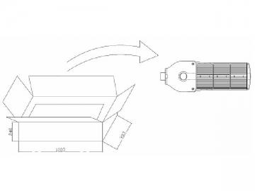 Iluminação pública LED 180W 200W 220W 240W