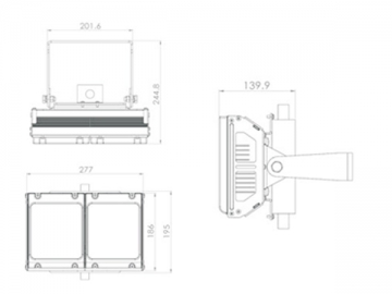 Holofote LED 60W 70W 80W