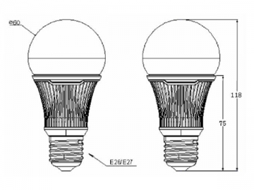 Lâmpada bulbo LED