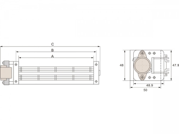 Ventilador Tangencial para Refrigeradores Comerciais e Vitrines Refrigeradas