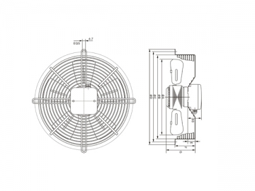 Ventilador Axial para Refrigeradores Comerciais