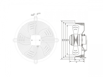 Ventilador Axial para Unidades de Armazenamento a Frio