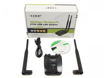 Adaptador USB de Alta Potência Sem Fios 802.11N 300Mbps EP-MS1552