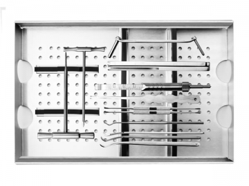 Conjunto de instrumentos cirúrgicos para mini placa óssea, placas metacarpo e falange