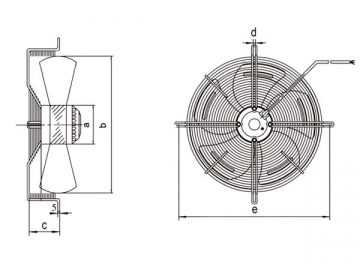 Motor de ventilador axial