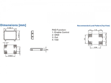 Oscilador SMD 5032