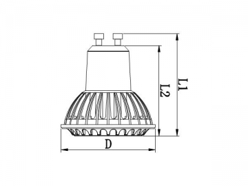 Holofote LED COB GU10