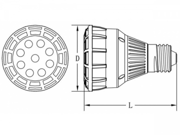 Holofote LED PAR 25W