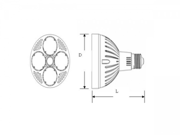 Holofote LED PAR 26W