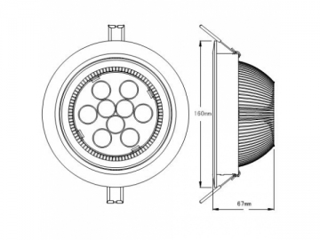 Luz de Teto LED 27W