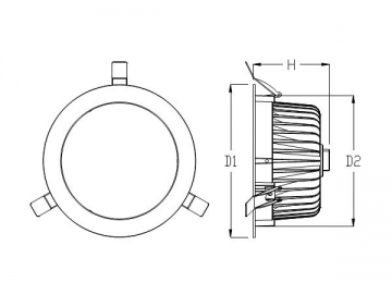 Down Light LED 15W