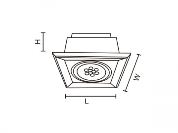 Luz de Grelha LED 21W