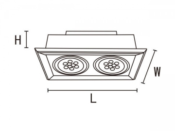 Luz de Grelha LED 42W