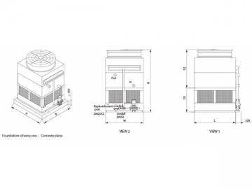 Torre de resfriamento de contrafluxo FBN