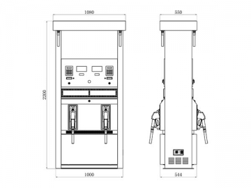 <strong>Bomba de combustível</strong> com 4 bicos