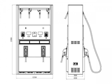 <strong>Bomba de combustível</strong> com 4 bicos