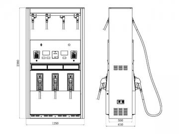 <strong>Bomba de combustível</strong> com 6 bicos