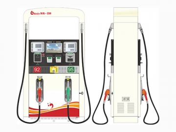 <strong>Bomba de gasolina</strong> com 4 bicos de abastecimento