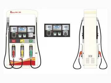 <strong>Bomba de gasolina</strong> com 6 bicos de abastecimento