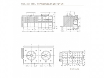 <span><strong>Torre de resfriamento contracorrente PRFV com estrutura de aço</strong></span>