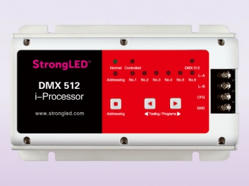 Sistema para controle de iluminação DMX 512-IP